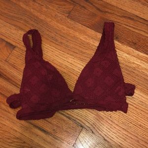 Maroon bralette